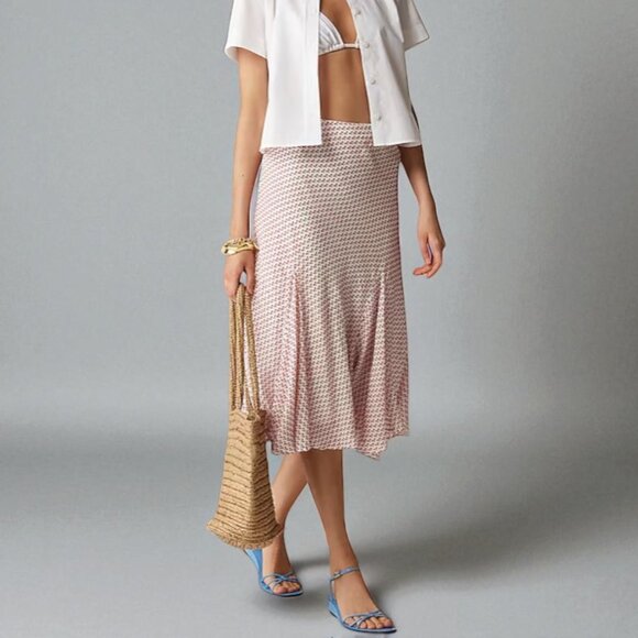 J. Crew Gwyneth flounce-hem slip skirt in chiffon Size XXS - Picture 1 of 13